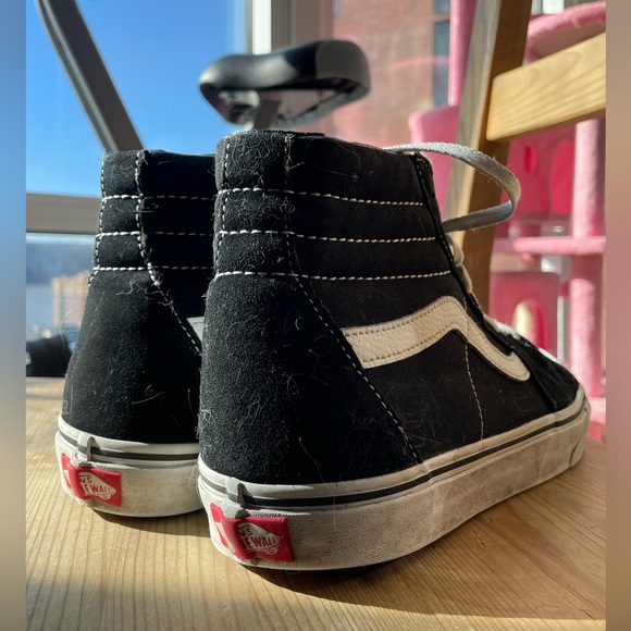 Vans Skateboard Shoe Off The Wall Hi Top Size 10.5 Men/9 Suede Canvas Bl… - Picture 13 of 15